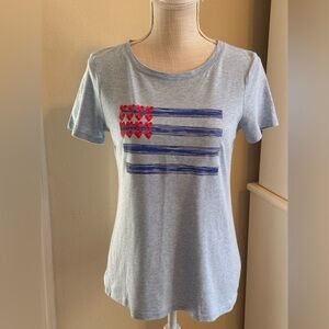 Talbots American Flag Tee